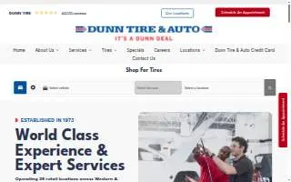 Dunn Tire of Henrietta website