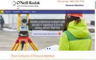 O'Neill-Rodak Land Surveying of Henrietta website