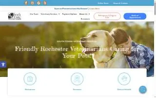 South Towne Veterinary Hospital website