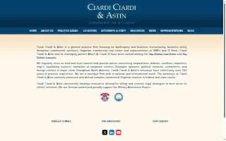 The Law Office of Frank Ciardi website