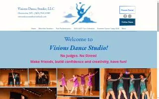 Visions Dance Studio LLC of Henrietta website