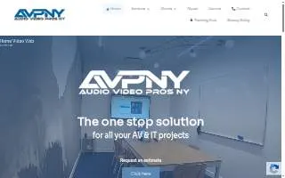 AV Pros NY website