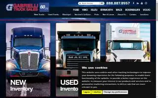 Gabrielli Truck Sales & Service, Medford website