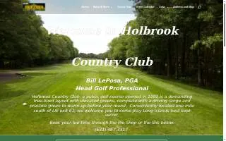Holbrook Country Club website