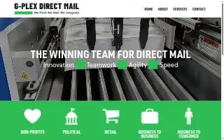G-Plex Direct Mail website