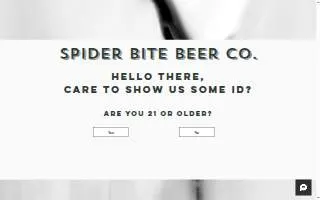 Spider Bite Beer Co of Holtsville website