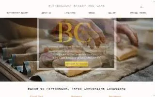 Buttercooky Bakery & Cafe of Huntington website