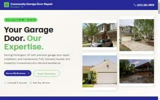 Community Garage Door Repair website