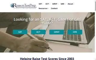 Reason Test Prep of Huntington website