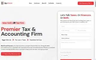 Black Forest Financial - Tax & Accounting of Huntington Station website