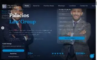 Palacios Law Group of Huntington Station website