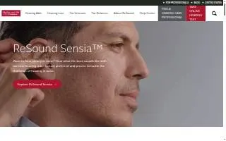 ReSound Hearing Aids website