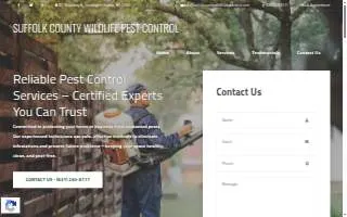 Suffolk County Wildlife Pest Control of Huntington website
