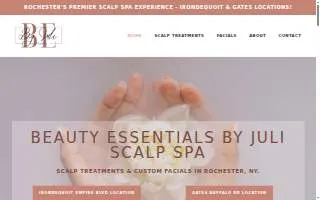 Beauty Essentials by Juli Scalp Spa website