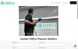 H2Eco Pressure Washers of Irondequoit website
