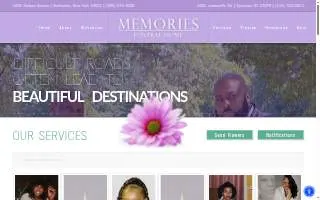 Memories Funeral Home of Irondequoit website