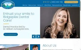 Ridgeplex Dental Care website