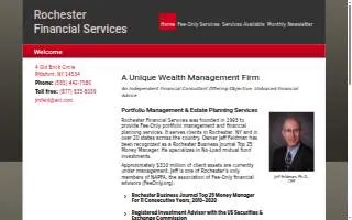 Rochester Financial Services website