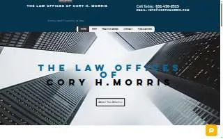 The Law Offices of Cory H. Morris website