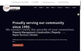 CSP Management website