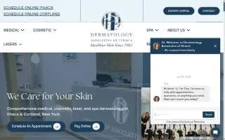 Dermatology Associates of Ithaca website