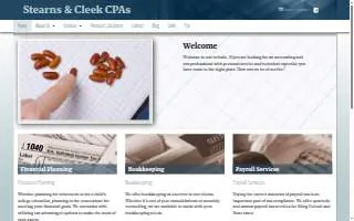 Stearns & Cleek CPA website