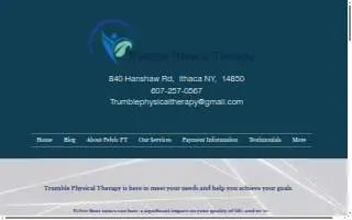Trumble Physical Therapy website