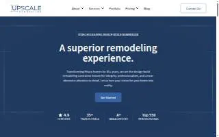 Upscale Remodeling website