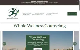 Whole Wellness Counseling PLLC website