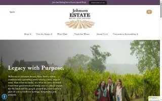 Johnson Estate Winery of Jamestown website