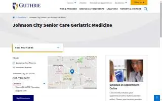 Guthrie Johnson City Senior Care website