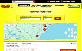 Ollie's Bargain Outlet of Johnson City website