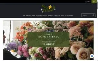 Hops Petunia Floral website
