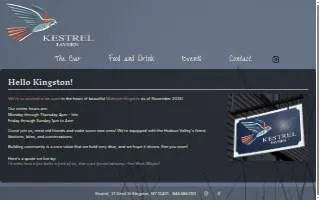 Kestrel Tavern website