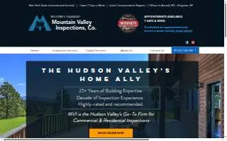 Mountain Valley Inspections website