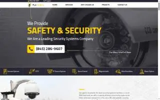 MYA Security Systems Ulster County website