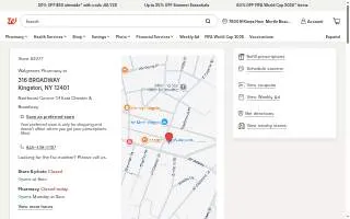 Walgreens of Kingston website