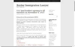 Border Immigration Lawyer website