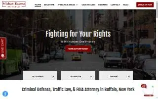 Michael Kuzma Attorney at Law of Lackawanna website