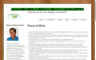 Point of View Home Inspection LLC website