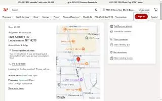 Walgreens Photo of Lackawanna website
