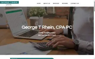 George T Rhein, CPA PC website