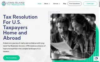 Long Island Tax Resolution Services of Lake Grove website