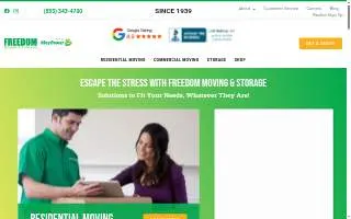 Freedom Moving & Storage, Agent for Mayflower website