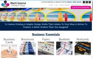 Multi Source Printing & Design Inc. of Lake Ronkonkoma website