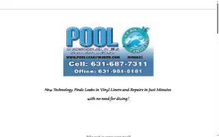 Pool Leak Finders of Lake Ronkonkoma website