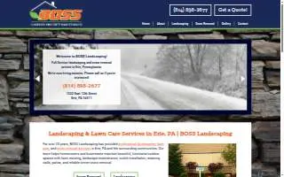 Boss Landscaping of Lancaster website
