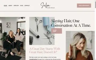 Salon On the Avenue website