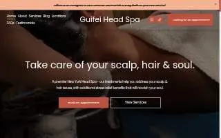 Guifei Head Spa website