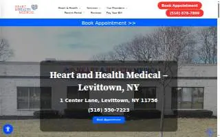 Heart and Health Medical of Levittown website